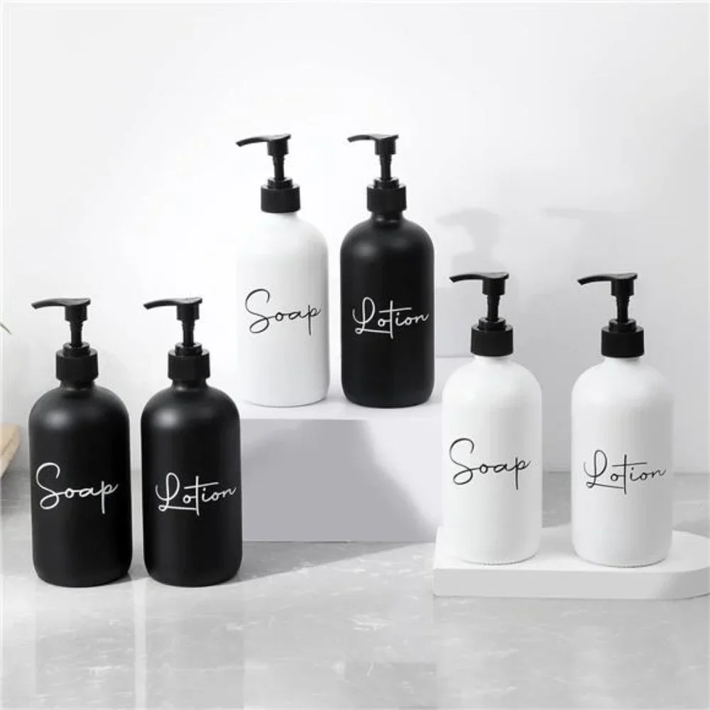 Hand Soap Dispenser & Liquid Dish Soap Bottles, Bathroom, Kitchen Decor